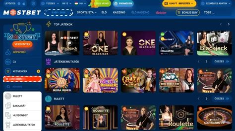 Mostbet online kaszinó .